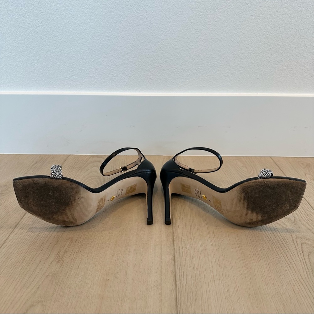 Stuart Weitzman NUDIST GLAM 100 HIGH SHINE Sandal High Heel - Picture 13 of 16